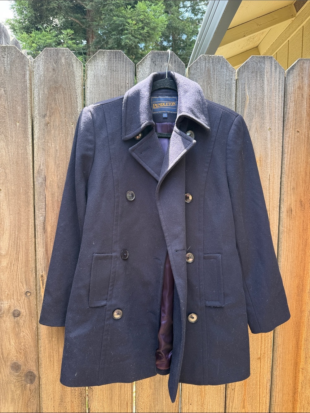 Pendleton Navy Wool Peacoat Double-Breasted Jacket